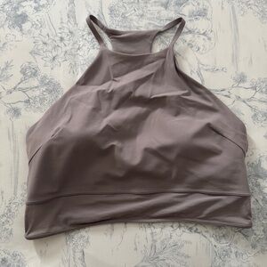 Lululemon Nulu High Neck Mesh Hem Tank Top